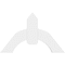 Ekena Millwork Archdale Architectural Grade PVC Gable Bracket, 36"W x 22 1/2"H x 2"D x 6"F, 15/12 Pitch GBP036X23X0206ARC00 - alternate 3